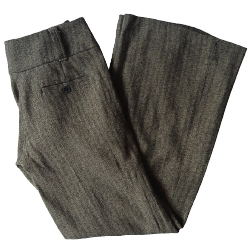 DKNY C Wide Leg Lined Herringbone Trouser- Sz. 2